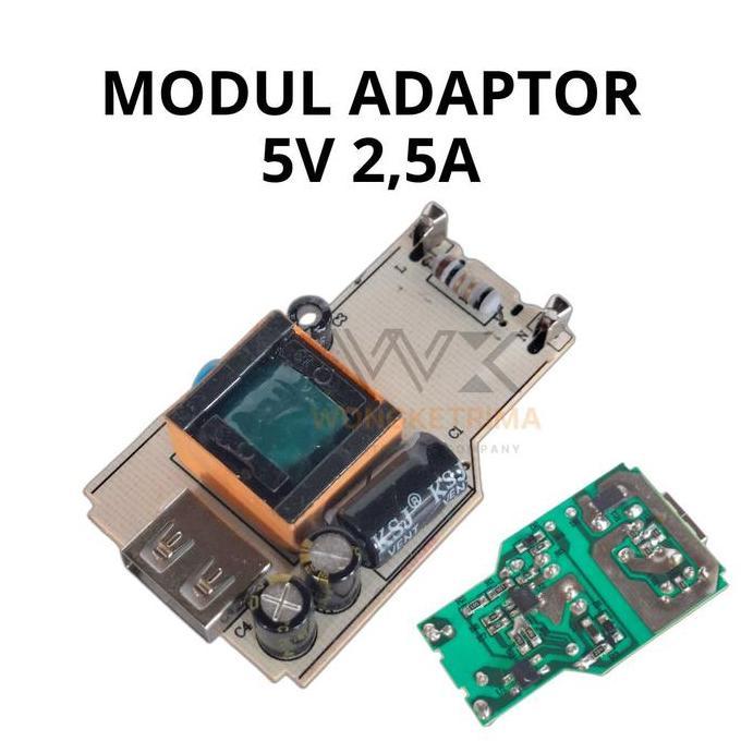 Modul Adaptor 5V 2 5A Trafo Kotak 1 Usb Output Power Supply Ac 220V To Dc 5V Modul Charger Usb