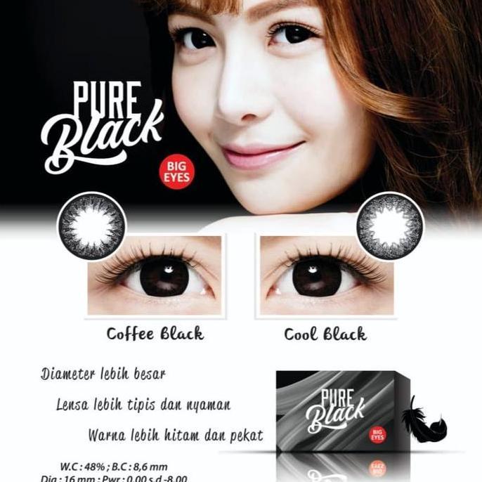 Eye- Softlens Pure Black Coffee Black