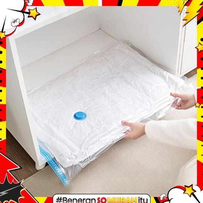 PRELIYE Plastik Vakum Baju Laundry Selimut Bedcover Boneka Pompa Manual Vacum Bag Travel