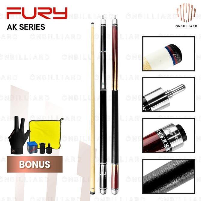 Stick Billiard Fury AK Series AK-1 AK-2 Cue / Stik Billiar Fury AK