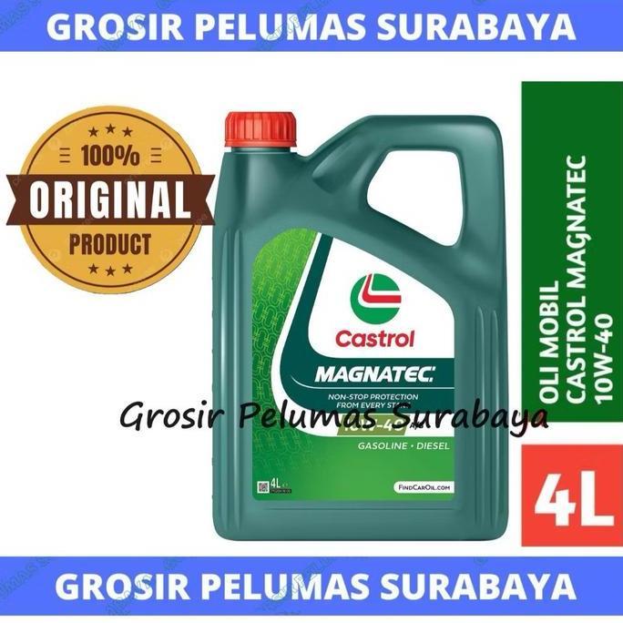 Oli ORIGINAL Castrol Magnatec 10w-40 10w/40 10W40 Bensin / Diesel GALON 4 Liter 4ltr