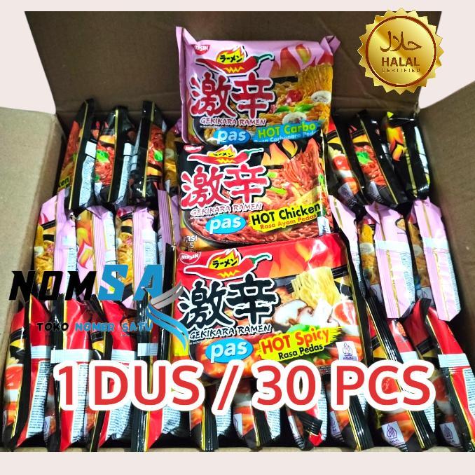 G&C Nissin Gekikara Ramen Mie Instan Halal 1 Dus Isi 30 Pcs