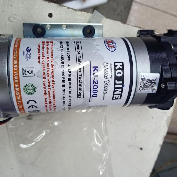 BEBAS ONGKIR - Kojine KJ 2000 pompa RO booster Kojine KJ 2000 dengan adaptor