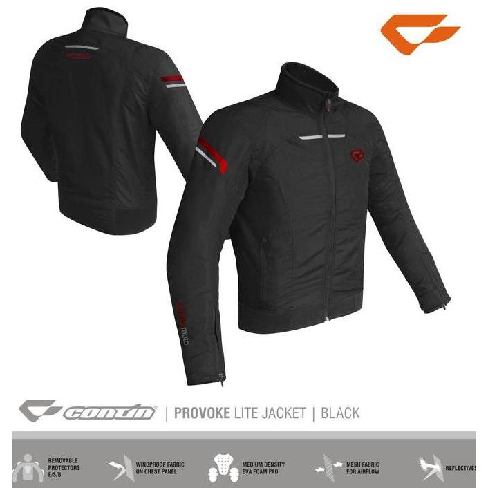 Jaket Contin Provoke Black | Jaket Touring Contin