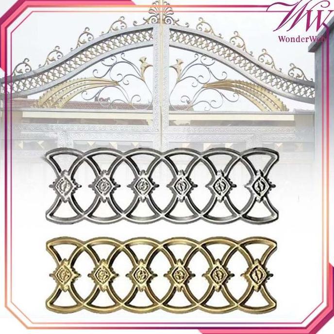 Parque - 30*10Cm Ornamen Aksesories Pagar Ornamen Pagar Stainless Steel Hiasan Pagar Rumah Ornamen P