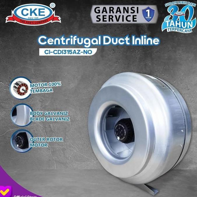 Duct Inline Cke 12.6 Inch Ci-Cdi315Az-No Duct Fan Blower Hisap