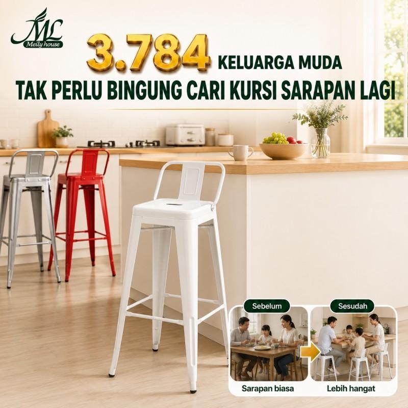 Grosir Kursi Bar Kursi Tinggi Kursi Bar Besi Tolix Besi Cafe Persegi Tinggi