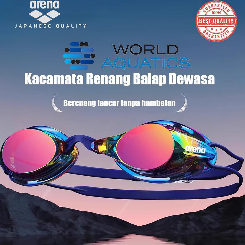 ARENA Kacamata Renang  wanita Dewasa arena cobra track Anti Fog original arena mirror