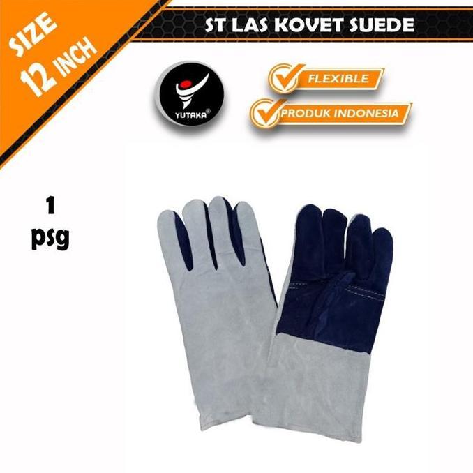 SAFETY LEATHER GLOVE Sarung Tangan Welding Las Kovet Suede