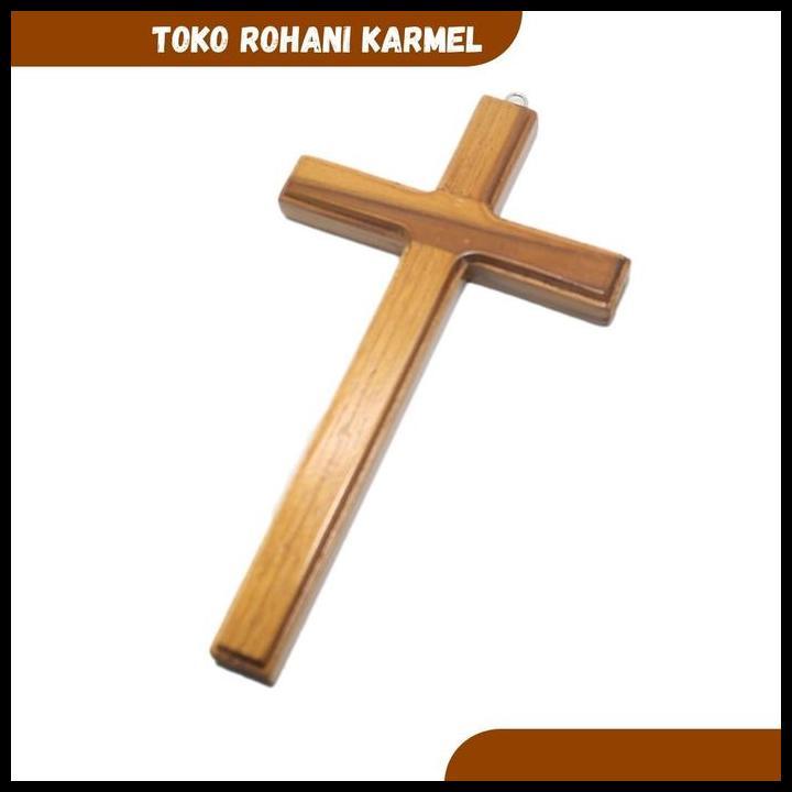 Good Quality Salib Dinding Kayu Polos 40 Cm (Besar) / Salib Gantung Kristen / Hiasan Dinding Kristen