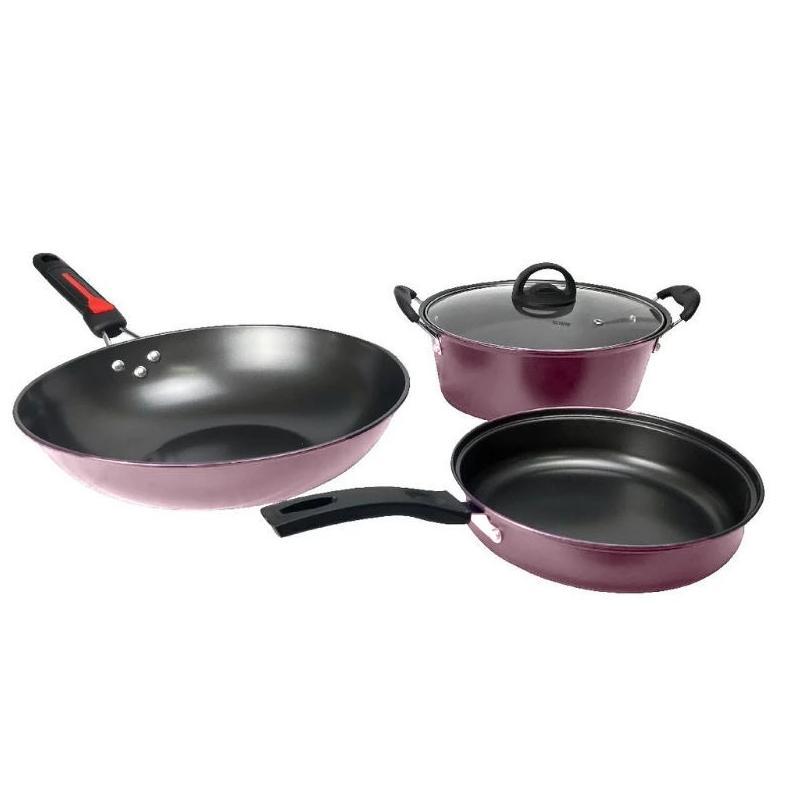 Teflon Set QME isi 3 Panci Set
