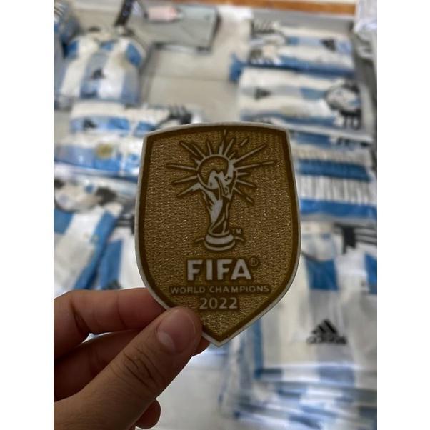 Badge Winner Wordl Cup 2022, Badge Argentina, Patch Juara Piala Dunia 2022