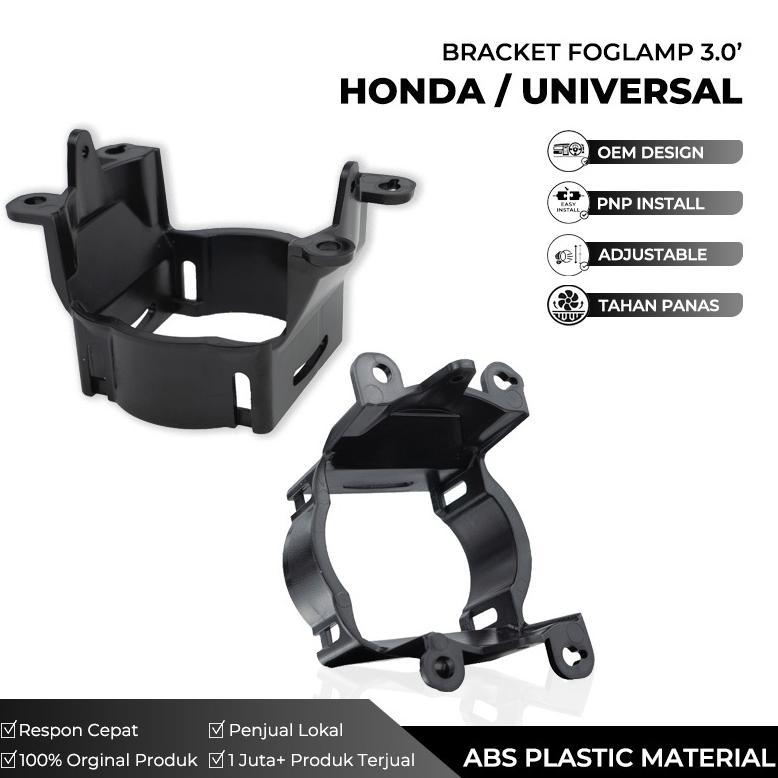 Dudukan Foglamp Honda Universal Bracket Foglamp BILED Honda 3 inch Universal Baut Atur Ketinggian