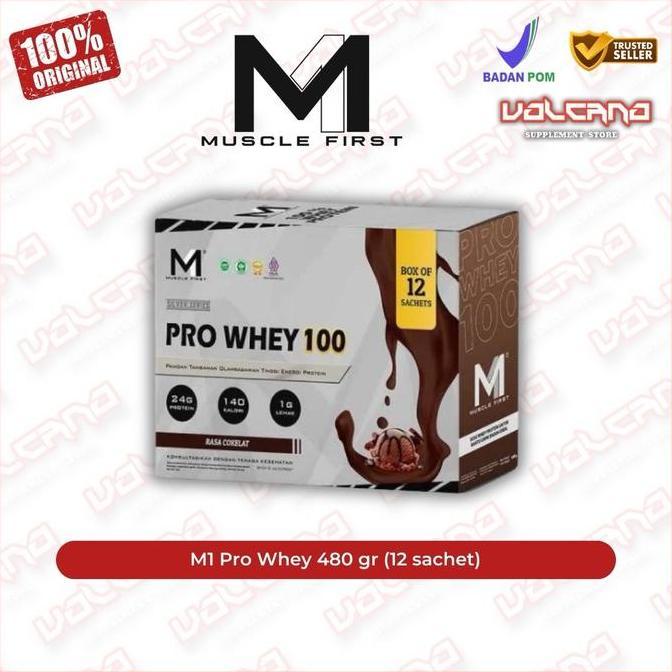 M1 Pro Whey 480 gr 12 sachet Muscle First ProWhey
