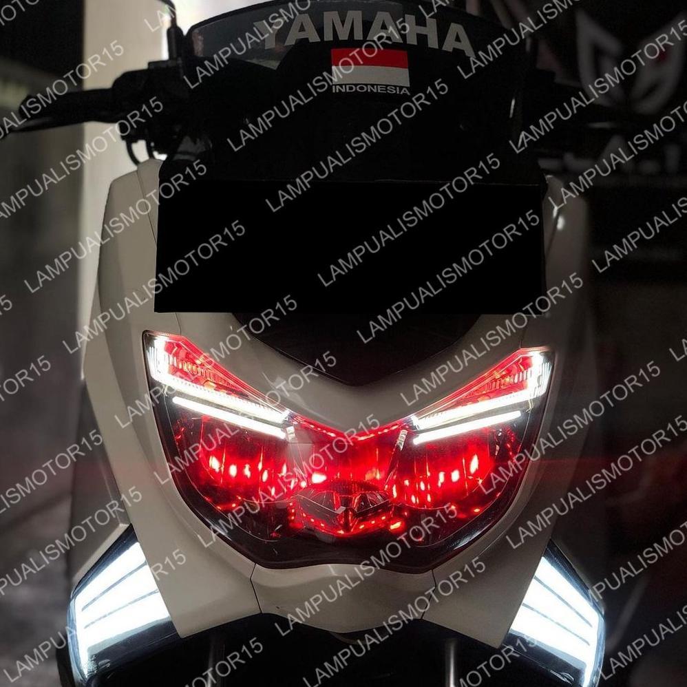 Paketan Lampu Alis Nmax NEw Bonus Devil Eye LAMPU ALIS DRL LED BONUS DEVIL EYES NMAX LAMPU SENJA NMA