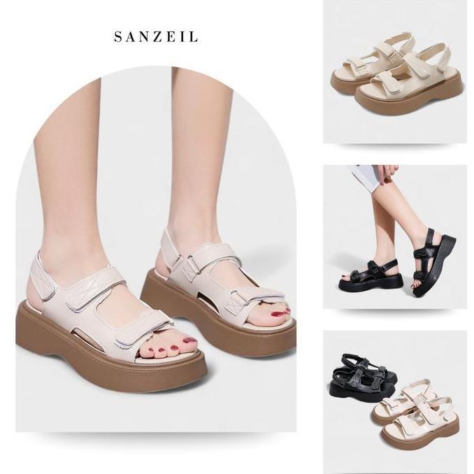 PROMO SANZEIL WINA Sandal cewek Kasual Dengan Tali Belakang strap sol 4,5cm 14430 Size 36 - 40 BE5T 
