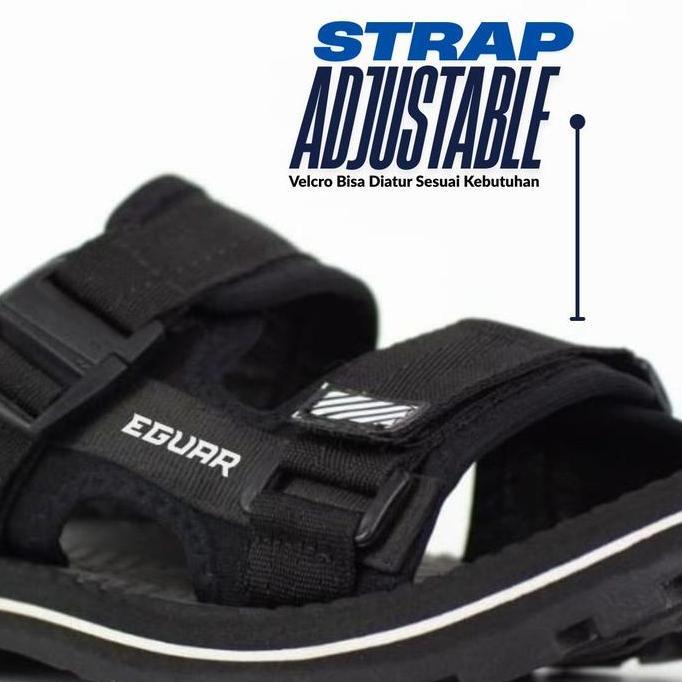 PROMO EGUAR Power & Durable Sandal Gunung Slop Adventure Pria Wanita Terbaru Bahan Karet Anti Licin 