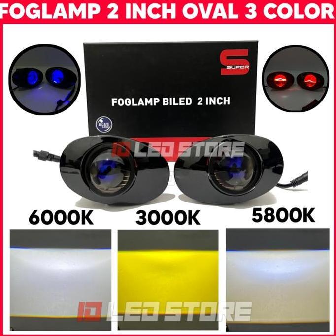 BILED Foglamp 2 inch 3 rna Devil Eye Breket Oval 2 Inch Foglamp Brio Jazz Mobilio