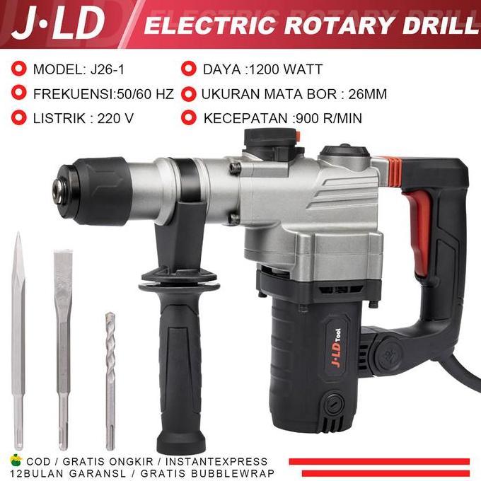Pwt - Jld Mesin Bor Bobok Beton Rottary Hammer Drill 26-1 Rotary Hammer Mesin Bobok Beton Tembok Lis