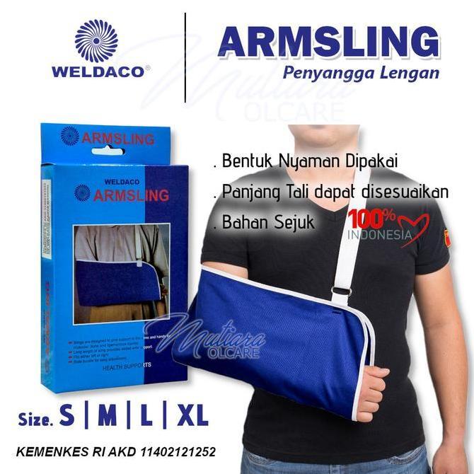 Best Seller WELDACO Arm Sling / Penyangga Tangan Armsling (Lengan/Siku) Berkualitas 100% original