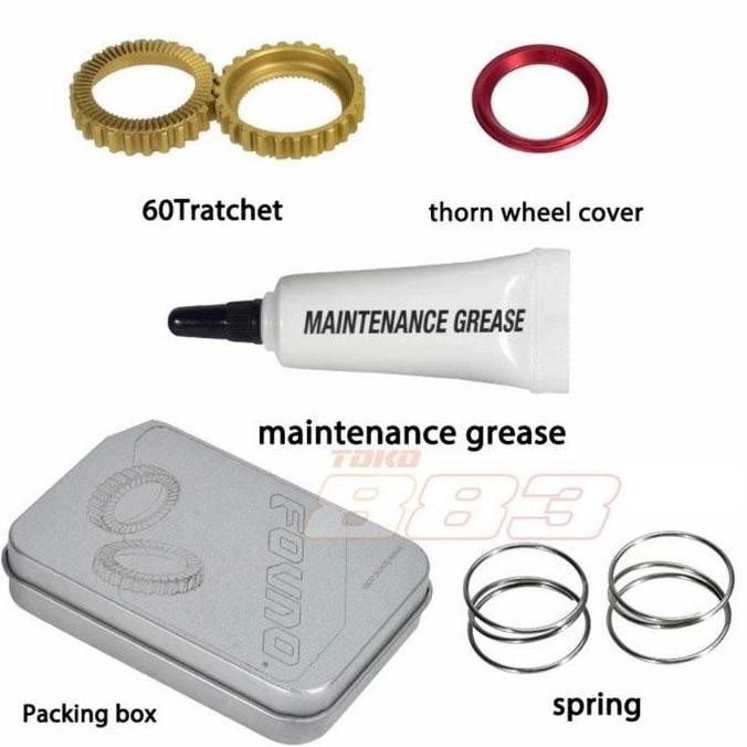 Upgrade Star Ratchet kit 60T for hub DT Swiss Star ratchets 60T