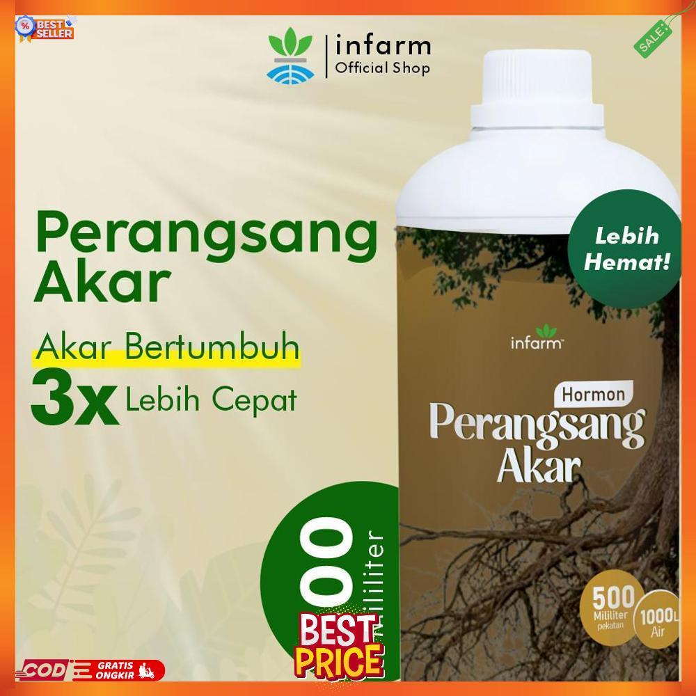 INFARM - Nutrisi Akar Tanaman 500 ml, Nutrisi Perangsang Akar Penyubur Tanaman Stek CD Infarm