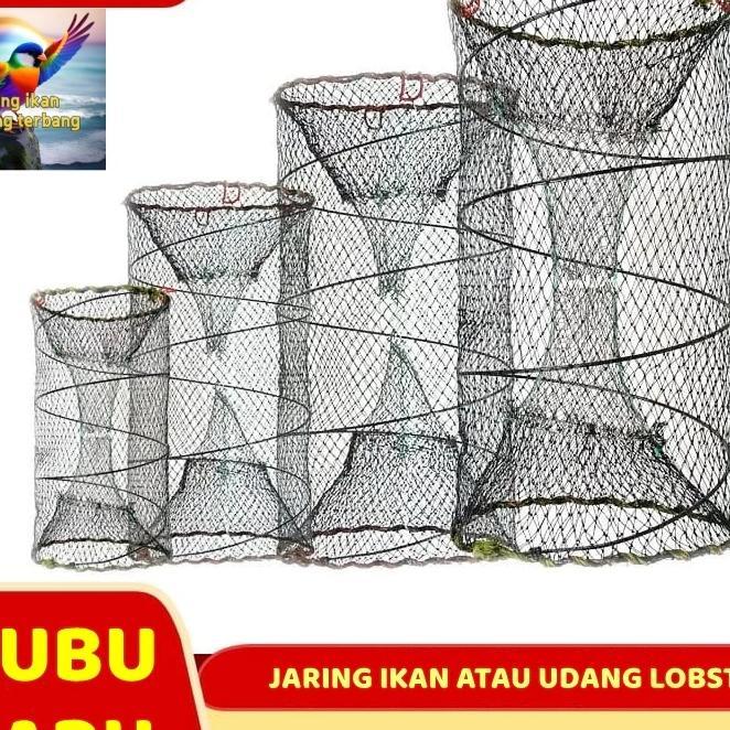 Perangkap Ikan / Jaring Ikan Udang Lobster / Bubu Ikan Lipat Bulat