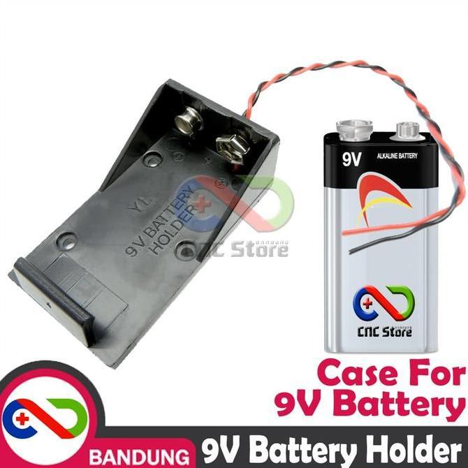 [Cnc] Tempat Case Baterai Holder 9V Socket Baterai 9V Battery Box 9V