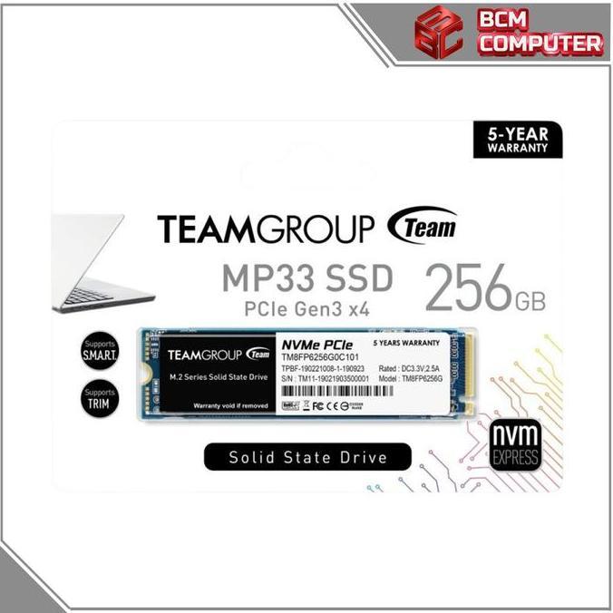 SSD Team MP33 256GB NVMe M.2 / M2 256 GB - NVMe 256GB