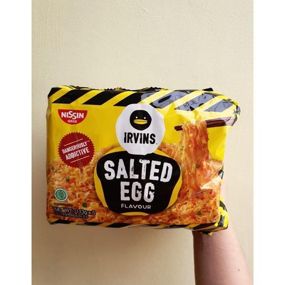 Bungkus Nissin Irvins Noodle Salted Egg Spicy Salted Egg