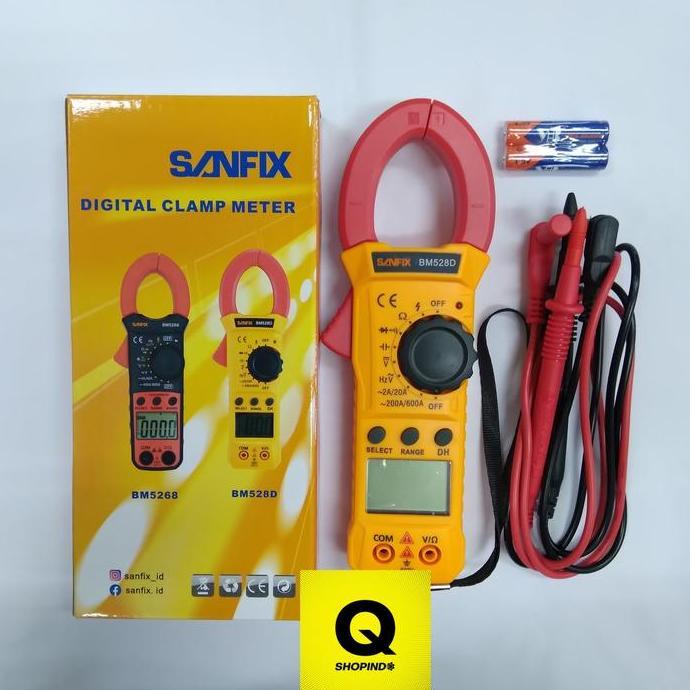 Promo SANFIX BM528D/ BM 528D Digital Clamp Tang Ampere 600A,AC Diskon