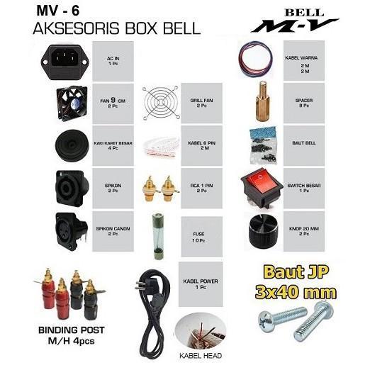 Perlengkapan Box MV6 / Aksesoris Box Mv-6 Box BELL MV-6