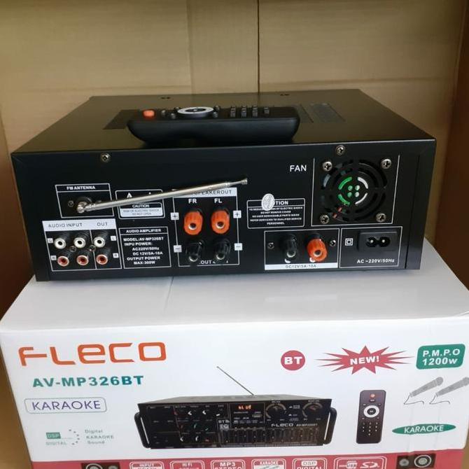 Power Amplifier FLECO 326A Ampli Bluetooth Stereo Karaoke