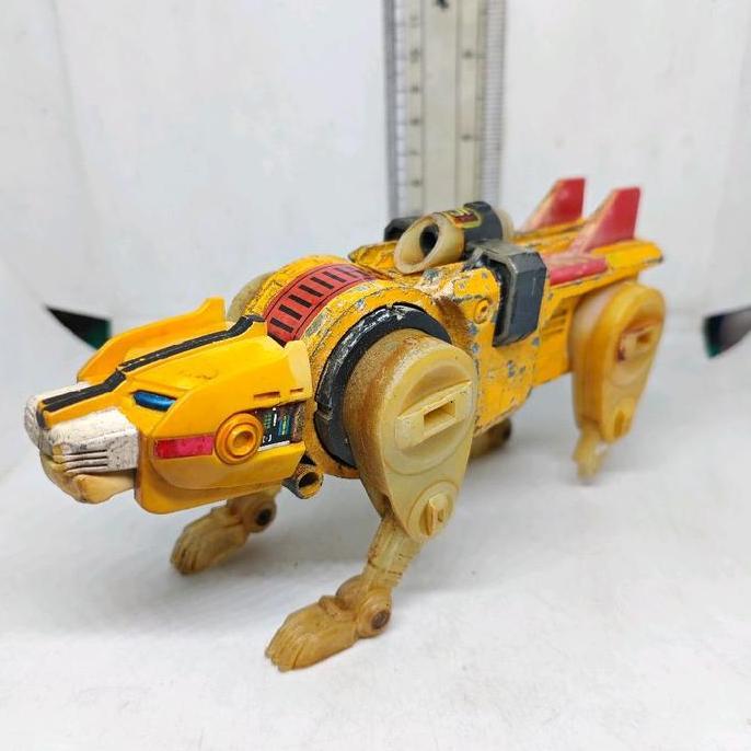PART KAKI DIECAST METAL DX VOLTRON GOLION YELLOW ORIGINAL WEP 98 VINTAGE ANGGAP JUNK PS99