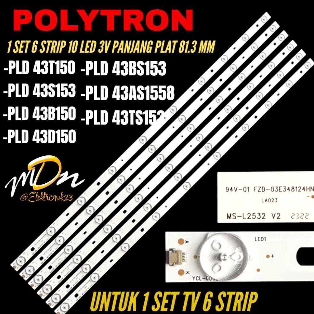 Best Deals Backlight Tv Led Polytron 43 Inch Pld-43T150- Pld-43B150- Pld-43S153- Pld-43D150- Pld-43B