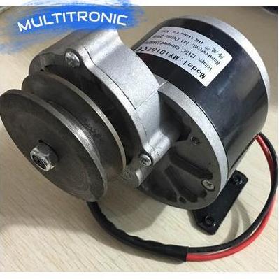 TERMURAH - Dinamo Motor For electric Bike MY1016Z3-350W 24V pulley motor (7056)