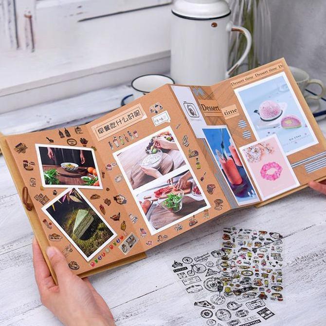 Mini Album Scrapbook Polos Lipat Hitam - Scrapbook Mini Lipat Polos Hitam Album