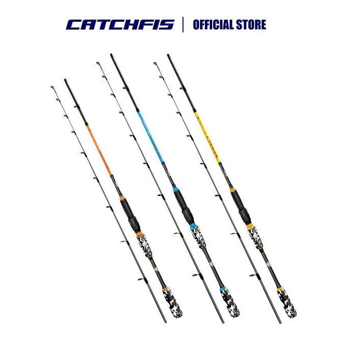 Catchfis - Joran Pancing Bawal 1.50m s/d 1.80m Fishing Rod Carbon Fiber Joran Pancing Spinning Joran