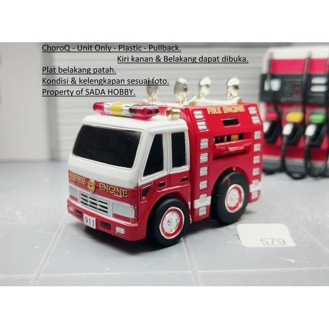 CHOROQ CHORO Q LIGHTING POWER SUPPLY TRUK PEMADAM KEBAKARAN US VERSION TARGA PULLBACK UNIT ONLY MINU