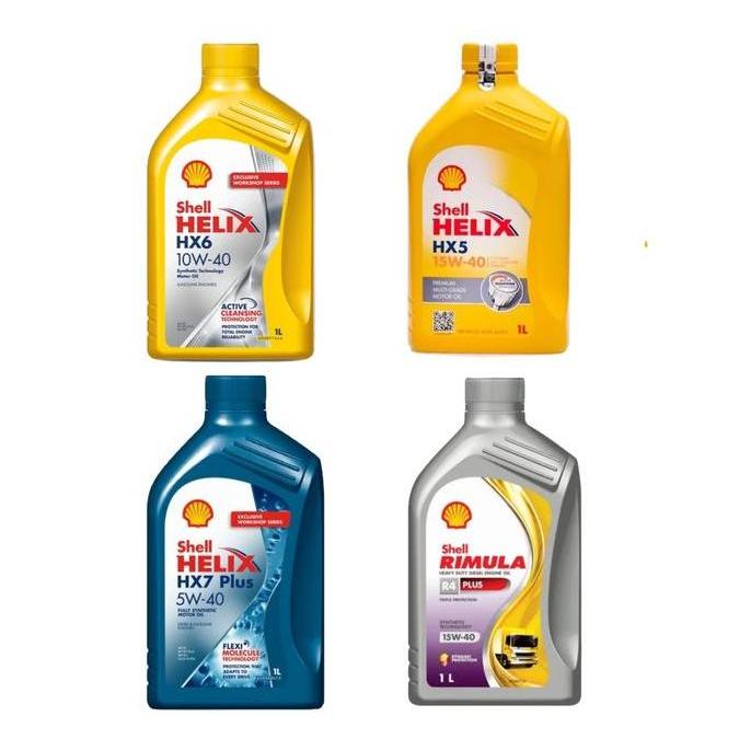 MURAH BERKUALITAS Oli Mesin Mobil Shell HX5 HX6 HX7 RIMULA PLUS Diesel Kemasan (1L)