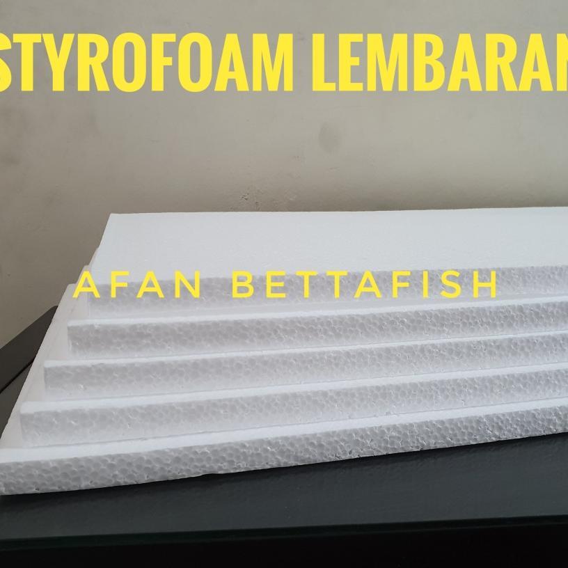 Styrofoam Lembaran Medium Uk 100 X 50 X 5 Cm / Sterefoam Lembaran