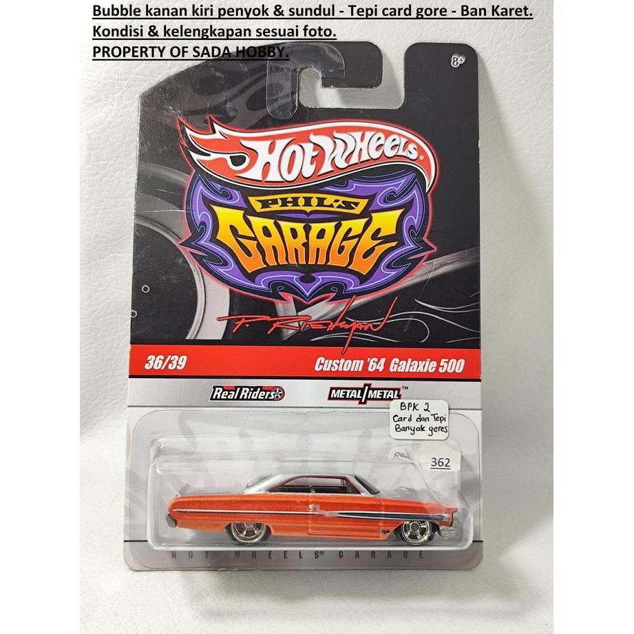HOT WHEELS PHIL'S GARAGE CUSTOM '64 GALAXIE 500 ORANGE MIX99