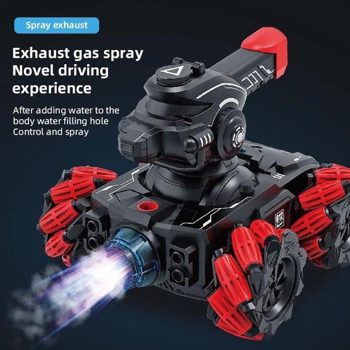 RC Tank Car Waterbomb Mainan Mobil Remote Control Tembak Peluru Air