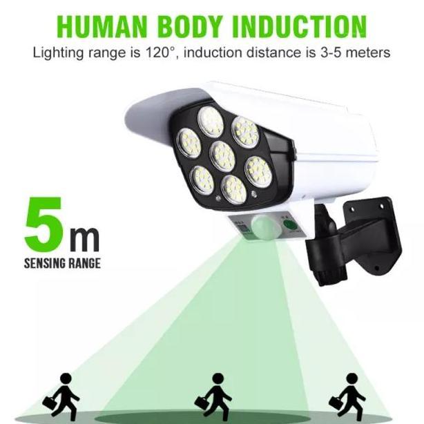Lampu Sensor Gerak LED Solar Cell Outdoor Lamp CCTV Security lampu