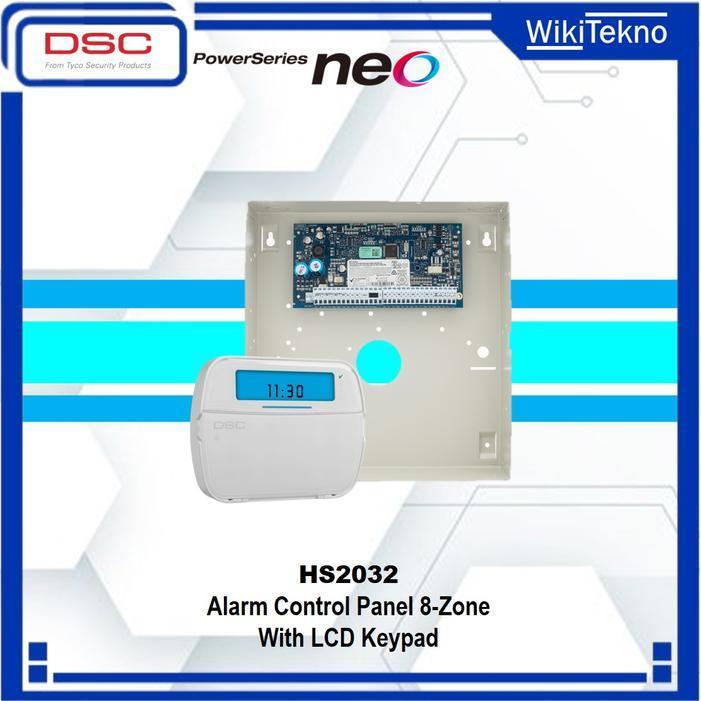 Panel Alarm 8 Zone Dsc Neo Hs2032 With Lcd Keypad New Stok