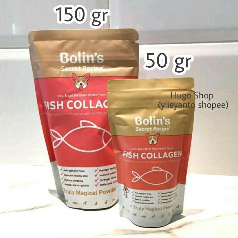 Bolin's secret recipe / bolins fish collagen / bolin pure fish collagen / vitamin bulu anjing kucing