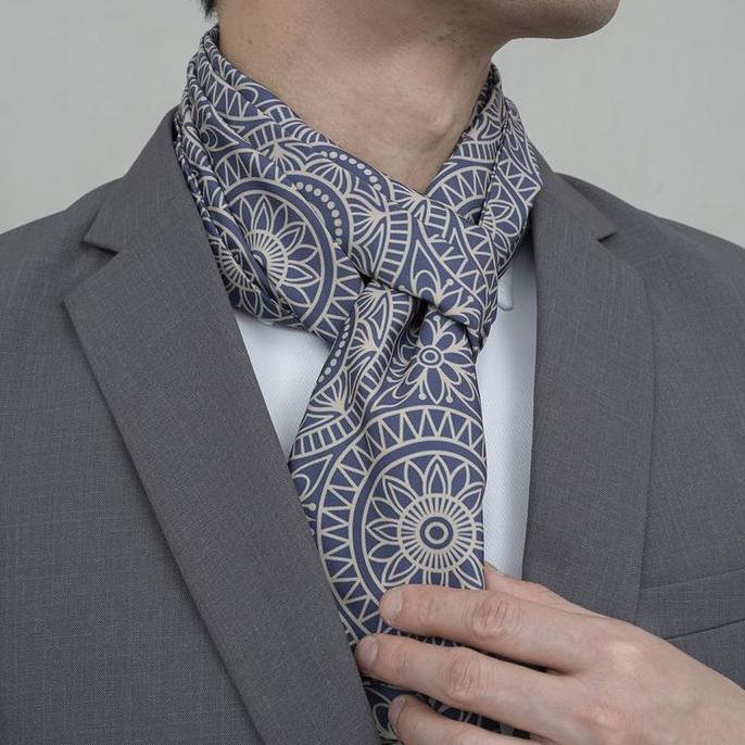 Houseofcuff Scarf Syal Leher Pria Formal A02