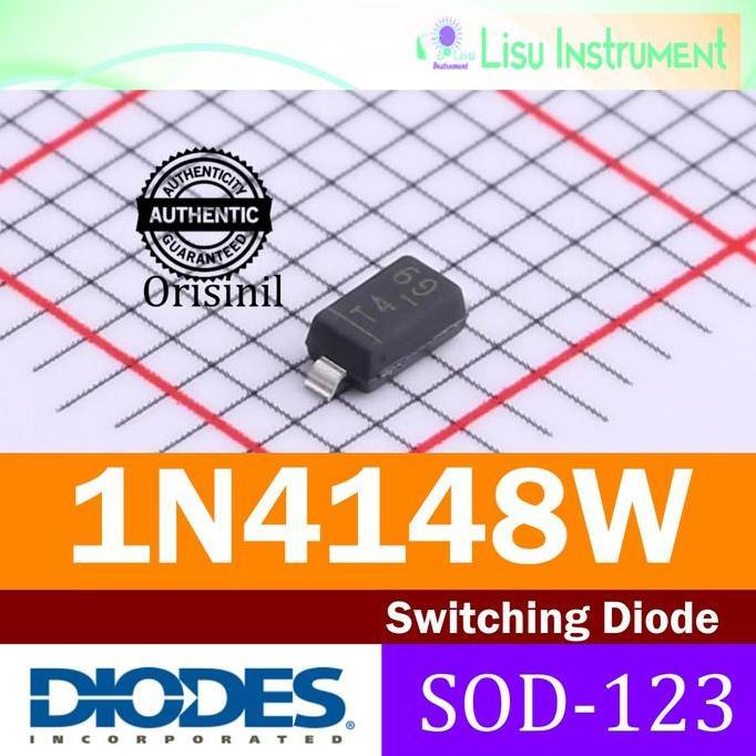 MOTRONICS 1N4148W SWITCHING DIODE T4 1N4148 4148 SOD-123 DIODES INC ORIGINAL