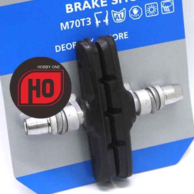 SHIMANO DEORE LX BRAKE SHOE SET M70T3 V-BRAKE Y8BM9810A READY