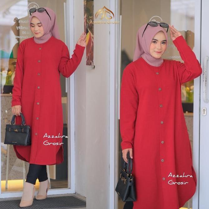 Sasha- Sabela Tunik - Long Tunik Nita Milano Kasual / R.3 - 189-5312 Atasan Muslim Kaos Melar Panjan
